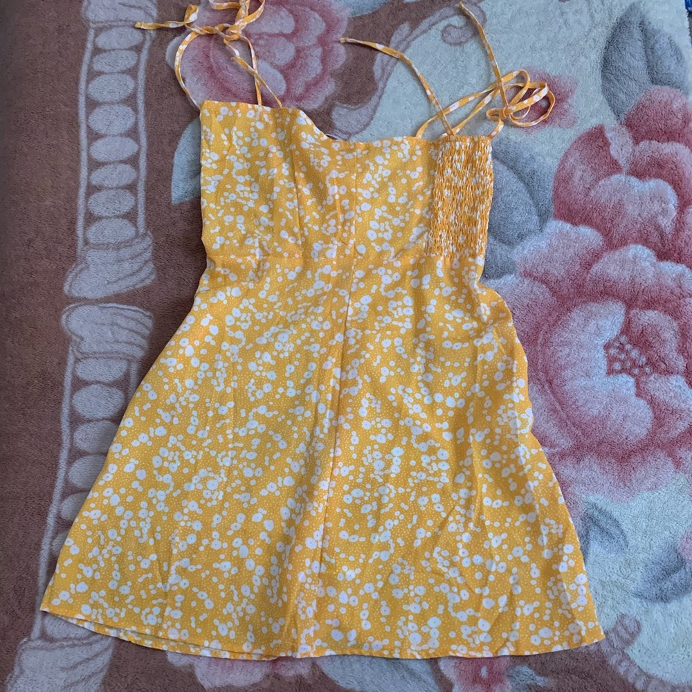 Yellow flower dress
